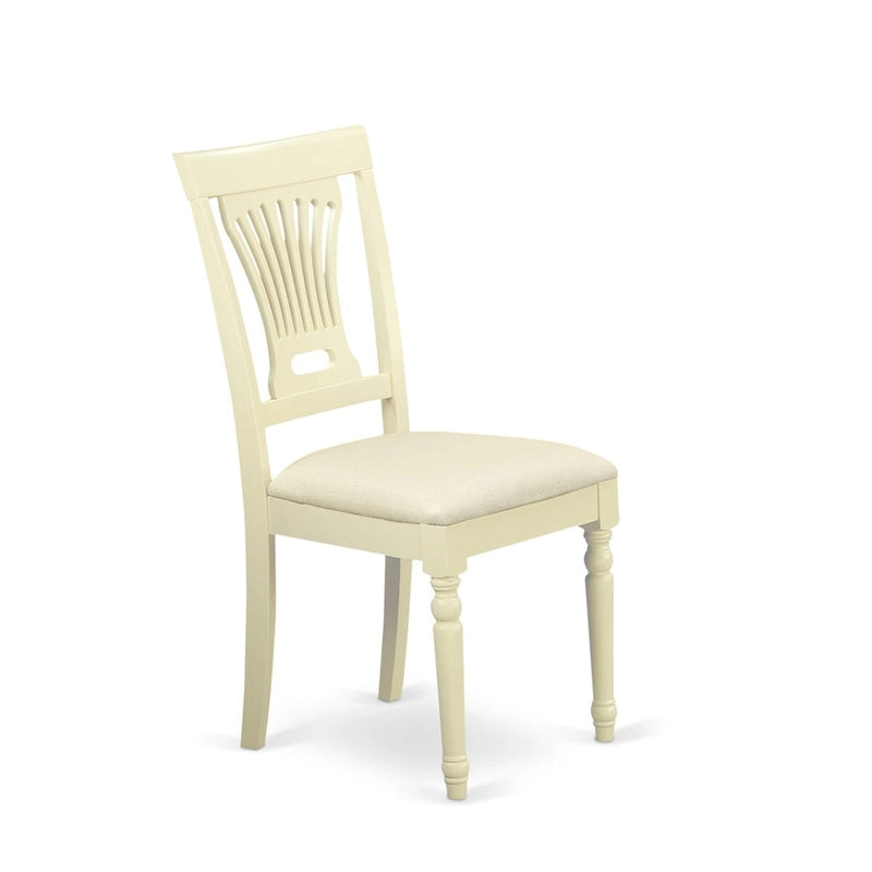Ensemble de cuisine 3 pièces East West Furniture - une table à manger ronde et 2 chaises de salle à manger, Buttermilk et Cerisier (options de siège)