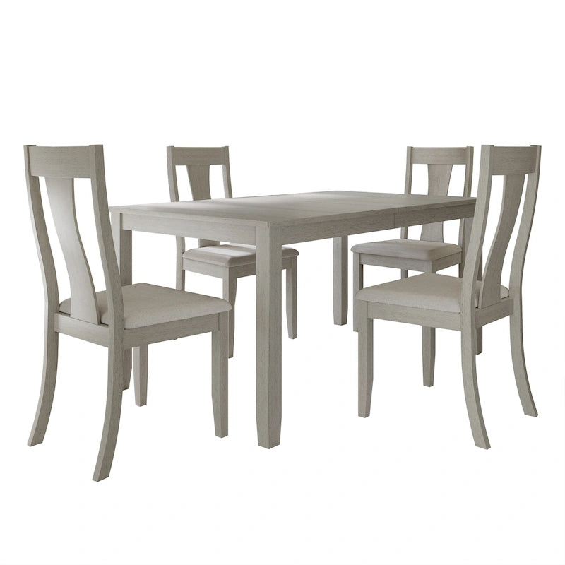 Ensemble de salle à manger en bois 5 pièces style vintage CraftPorch