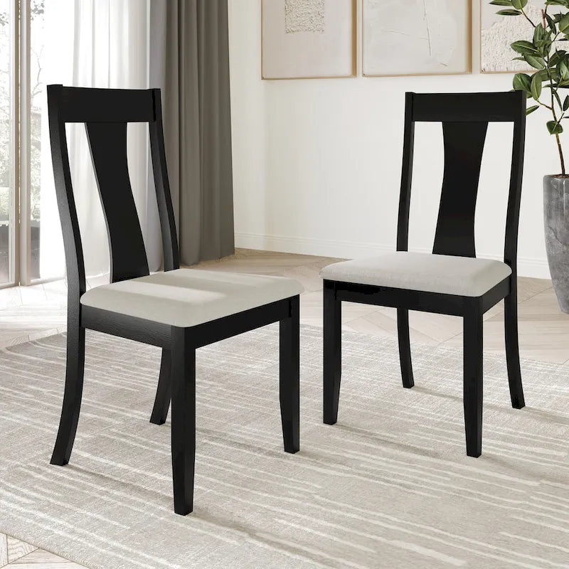 Ensemble de salle à manger en bois 5 pièces style vintage CraftPorch