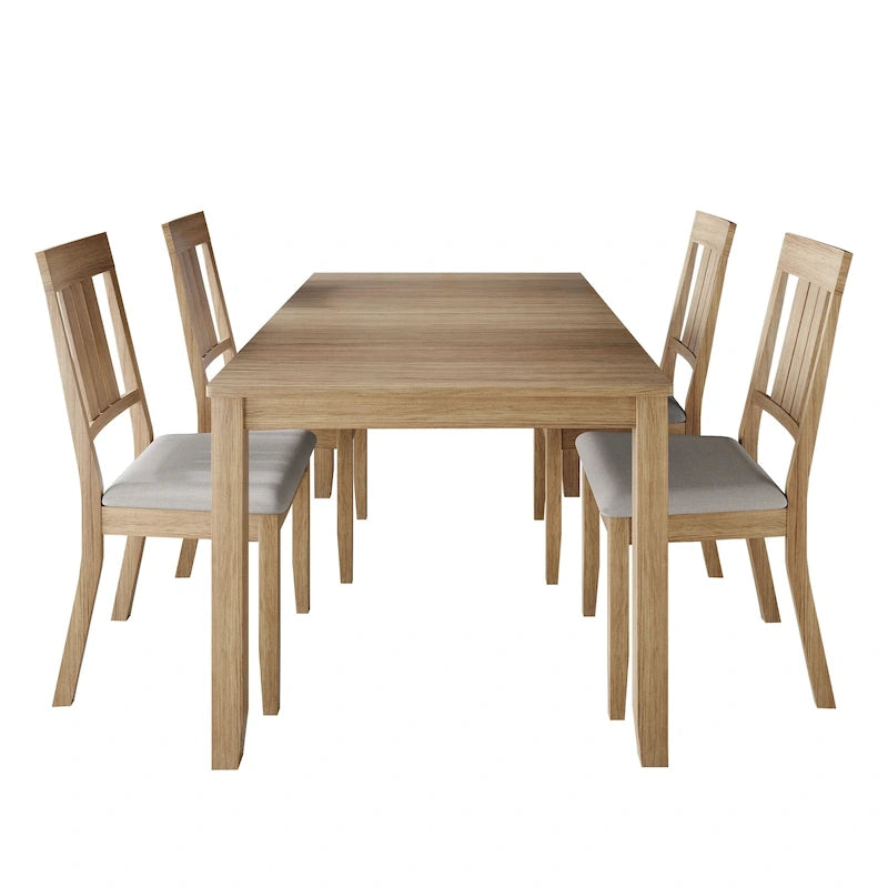 Ensemble de salle à manger classique 5 pièces en bois CraftPorch