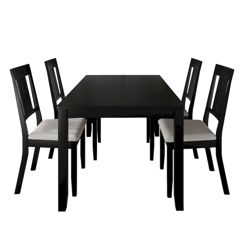 Ensemble de salle à manger classique 5 pièces en bois CraftPorch