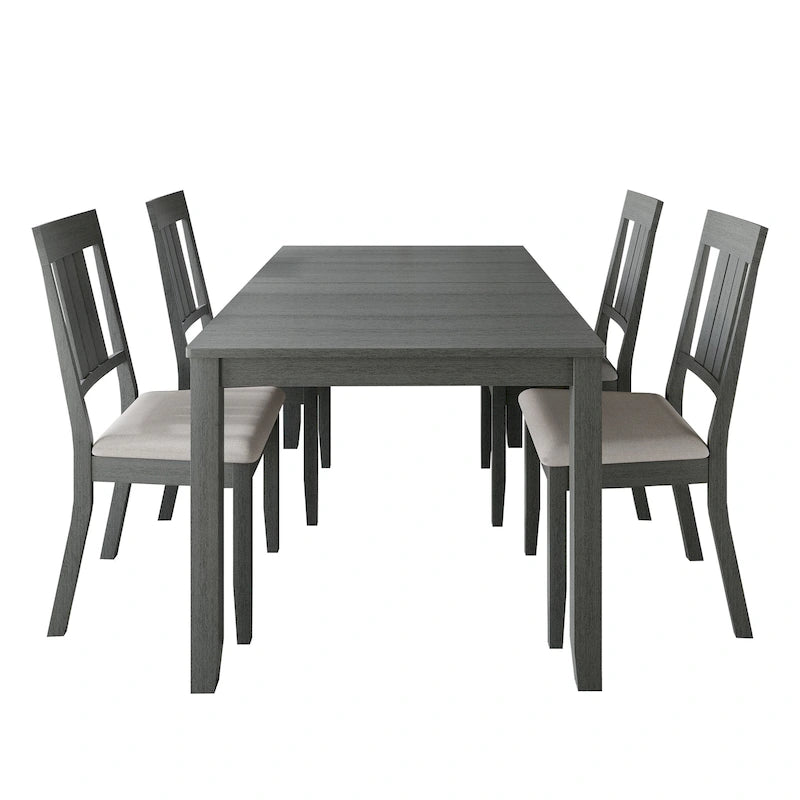 Ensemble de salle à manger classique 5 pièces en bois CraftPorch