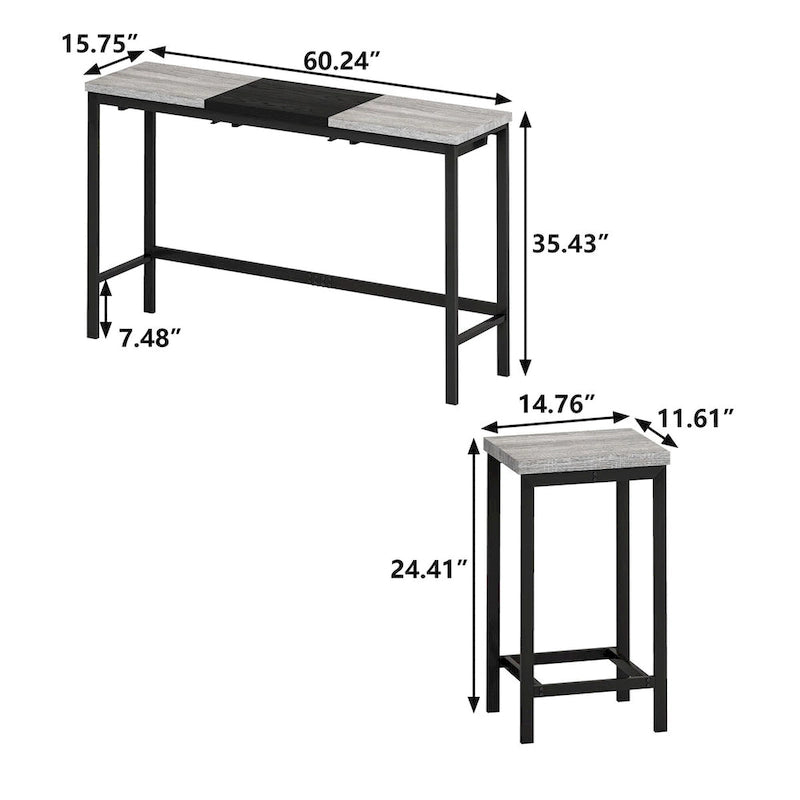 Longue table à manger