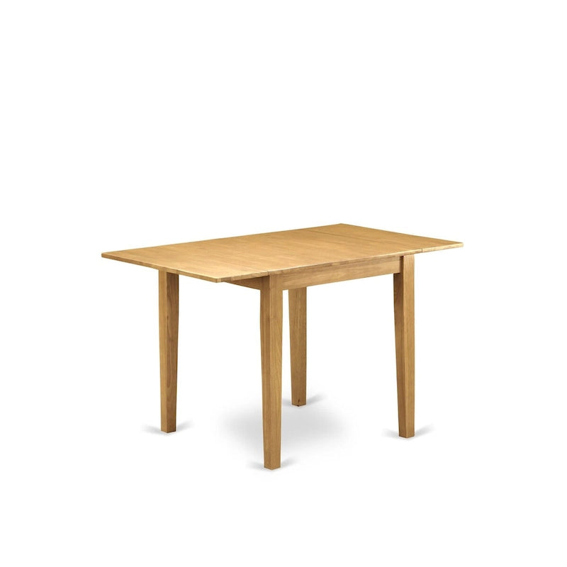Ensemble de salle à manger East West Furniture – Table de salle à manger rectangulaire et chaises en similicuir, chêne (option de pièces)