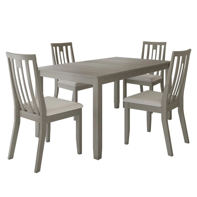 Ensemble de salle à manger en bois contemporain 5 pièces CraftPorch