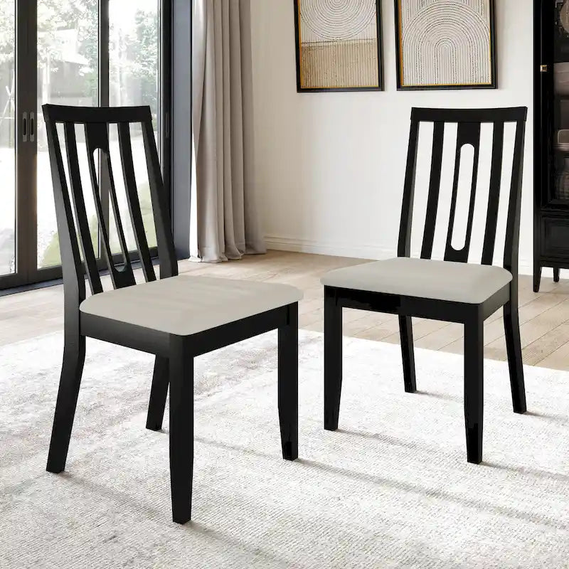 Ensemble de salle à manger en bois contemporain 5 pièces CraftPorch