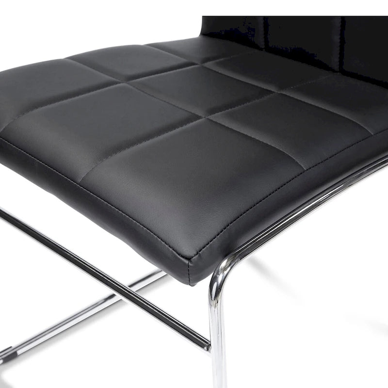 Ensemble de salle à manger 5 pièces contemporain Donnabella de Furniture of America avec table ronde à plateau en verre