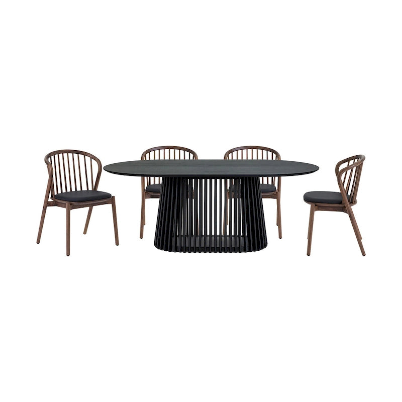 Ensemble repas ovale 5 pièces Pasadena Echo
