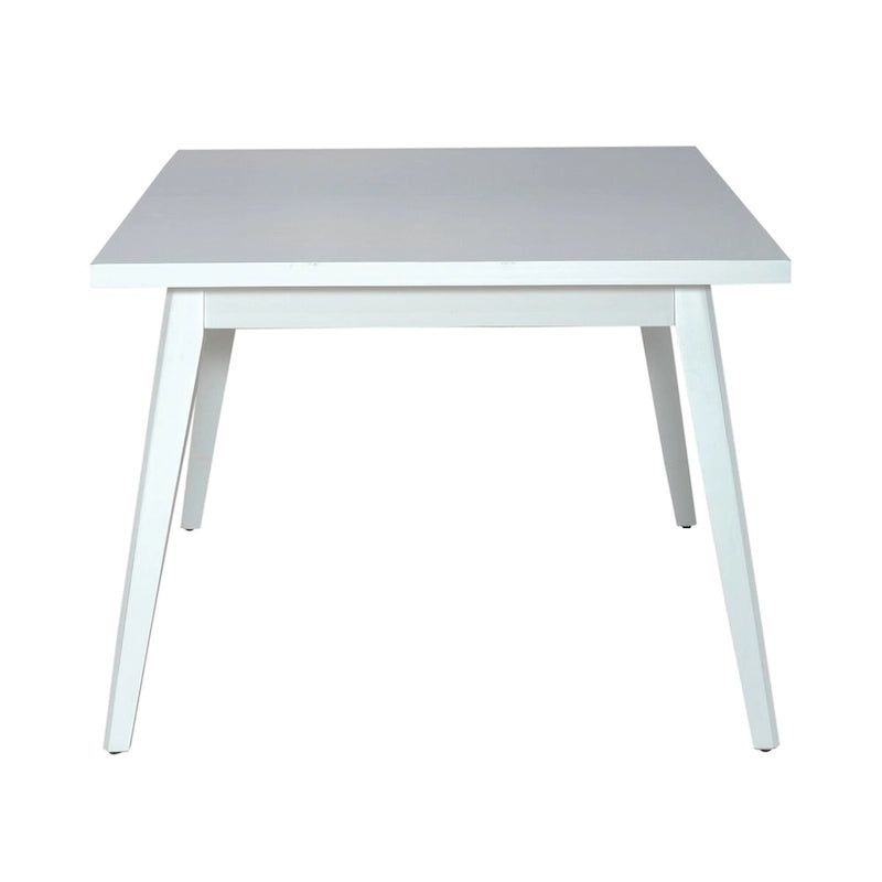 Ensemble de table rectangulaire Capeside Cottage blanc et noir 6 pièces
