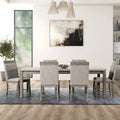 Ensemble de salle à manger extensible 7 pièces gris Cruz Transitional Furniture of America