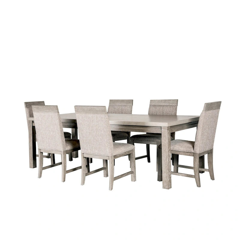 Ensemble de salle à manger extensible 7 pièces gris Cruz Transitional Furniture of America