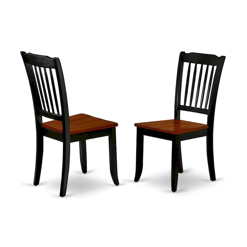 Ensemble de salle à manger East West Furniture comprenant une table de salle à manger carrée avec rallonge papillon et des chaises de salle à manger (options de pièces)