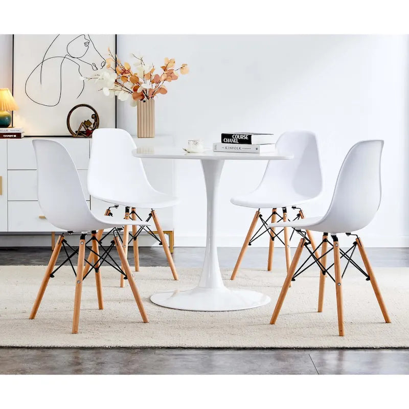 Mid-century 5pieces Kitchen dining table set for 4-6 people