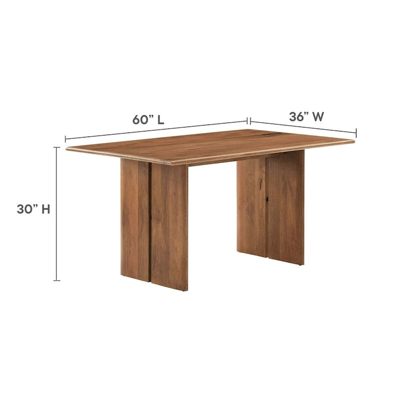 Ensemble table et banc de salle à manger Amistad 60 en bois