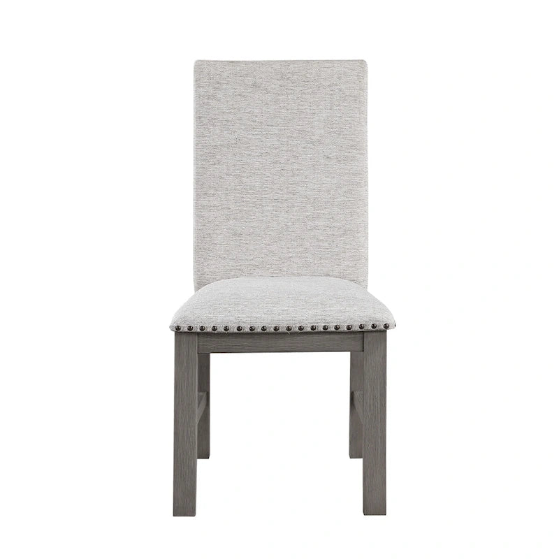 Ensemble de salle à manger 9 pièces avec table à rallonge et 8 chaises rembourrées
