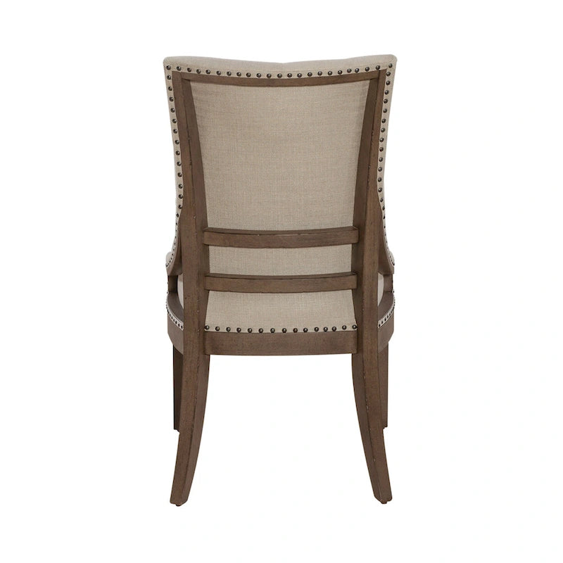 Ensemble table de salle à manger et chaises de ferme Americana, taupe clair, avec piédestal, plusieurs options disponibles