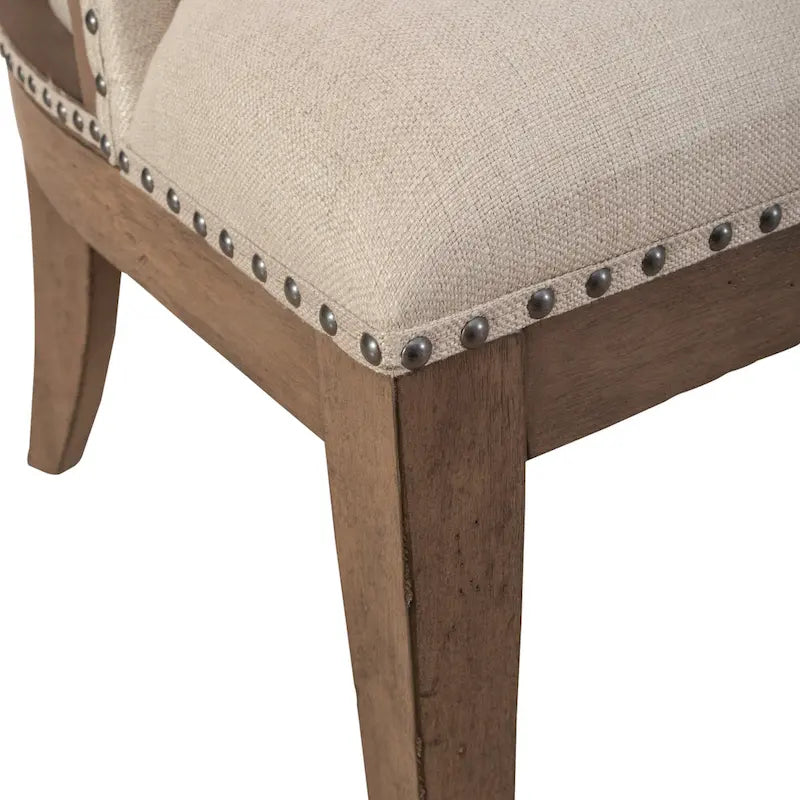 Ensemble table de salle à manger et chaises de ferme Americana, taupe clair, avec piédestal, plusieurs options disponibles