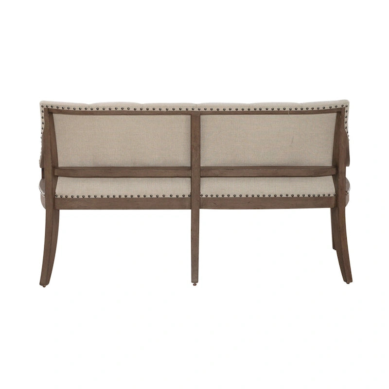 Ensemble table de salle à manger et chaises de ferme Americana, taupe clair, avec piédestal, plusieurs options disponibles