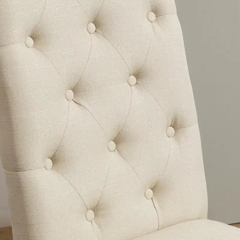 Ensemble de salle à manger rond 5 pièces Banff de Roundhill Furniture, table ronde à piètement croisé avec 4 chaises capitonnées