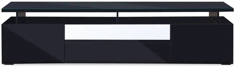 Adam 78 Modern TV Stand with Storage and Cable Management for TVs up to 85- Black