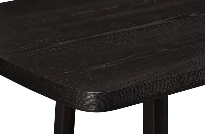 Dining Table with Trestle Base, 86W - Charcoal Black