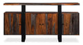 Bowery Dining Server with Storage & Shelf, Sheesham Wood, Metal, 69W