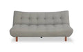 Campus 76 Fabric Klik Klak Futon with Tufting and Wood Legs
