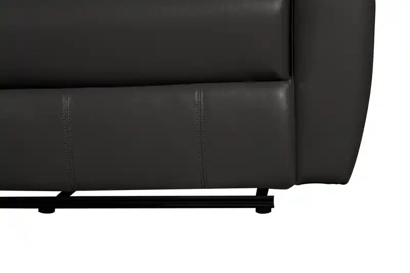 82 Leather-Look Fabric Power Reclining Sofa with USB Ports