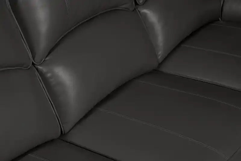 82 Leather-Look Fabric Power Reclining Sofa with USB Ports
