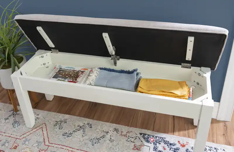 Fabric Storage Dining Bench
