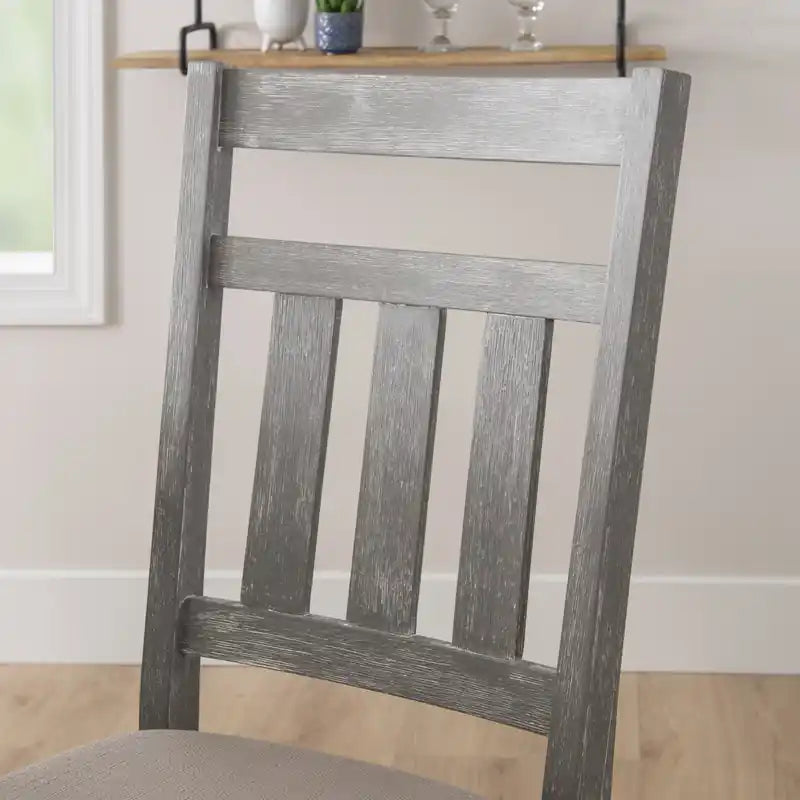 Turino Fabric Weathered Grey Dining Chair