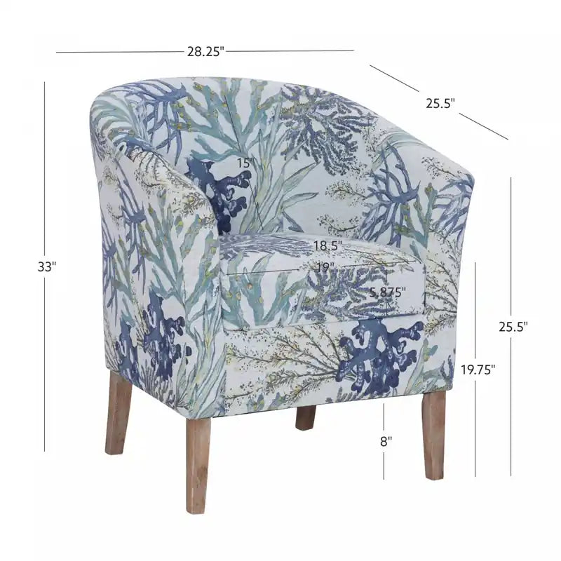 Fabric Oceanside Accent Chair