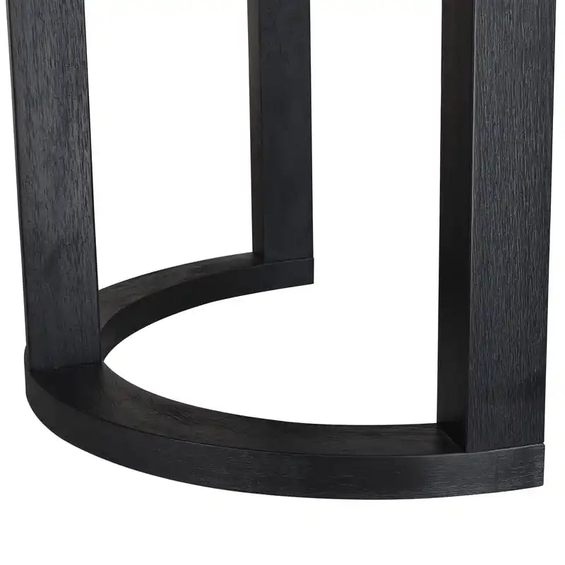 Dining Table With U-base, Solid Wood & MDF, 95W