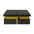 Marcia 43.3 Square Engineered Wood Coffee Table With Storage Drawers