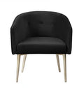 Velma Accent Chair Black Velvet