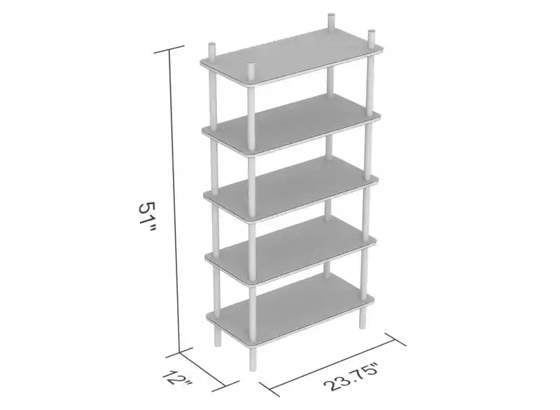 52 Open Bookcase With 5 Shelves