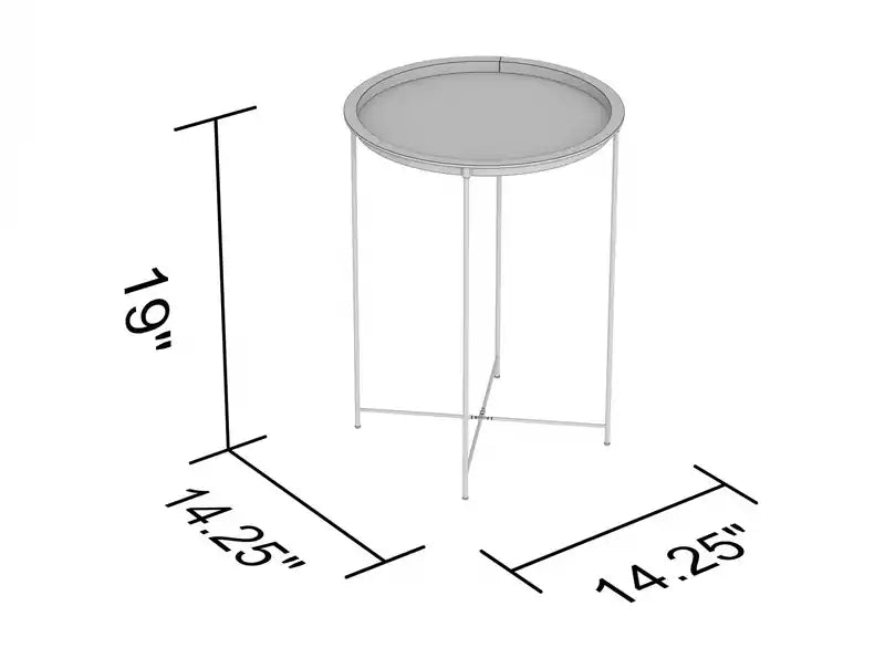 Table d'appoint avec base en métal doré - Plateau noir