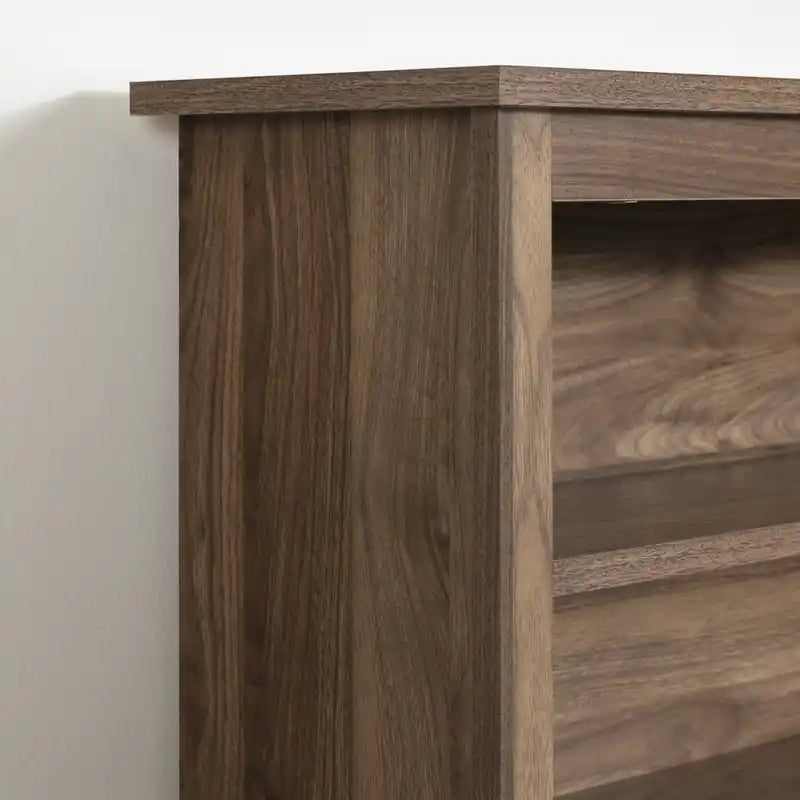 Mates Bed And Bookcase Headboard Set Natural Walnut - Twin Bed