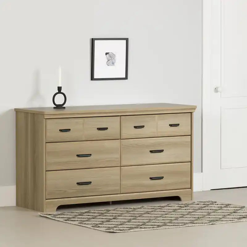 Versa 6-drawer Dresser - Natural Ash