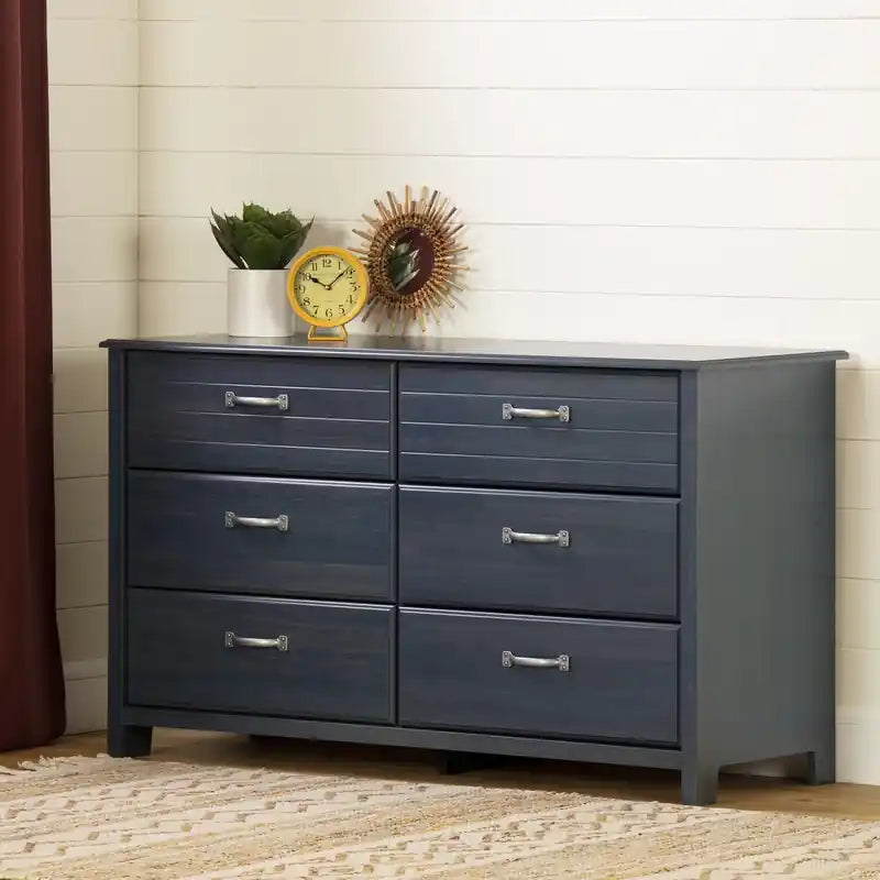 Ulysses 6-drawer Dresser - Blueberry