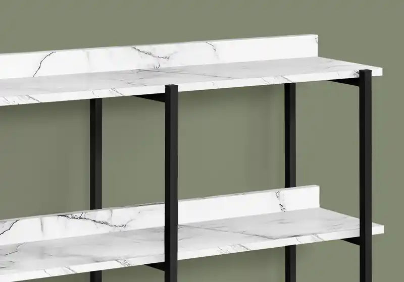 Console en marbre blanc et noir