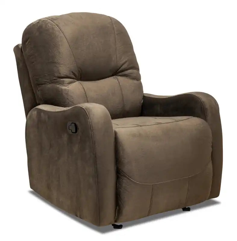 Made in Canada Everett 33.5 Fabric Reclining Chair - Chocolate Brown