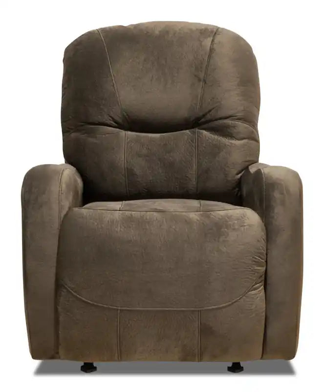 Made in Canada Everett 33.5 Fabric Reclining Chair - Chocolate Brown