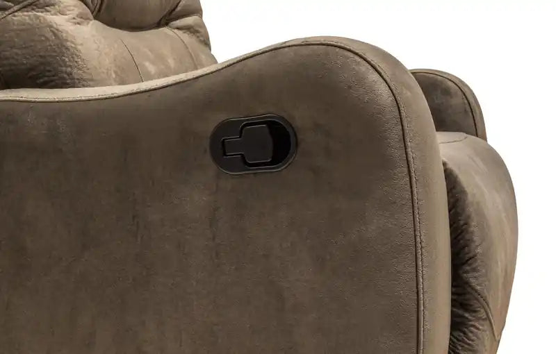 Made in Canada Everett 33.5 Fabric Reclining Chair - Chocolate Brown