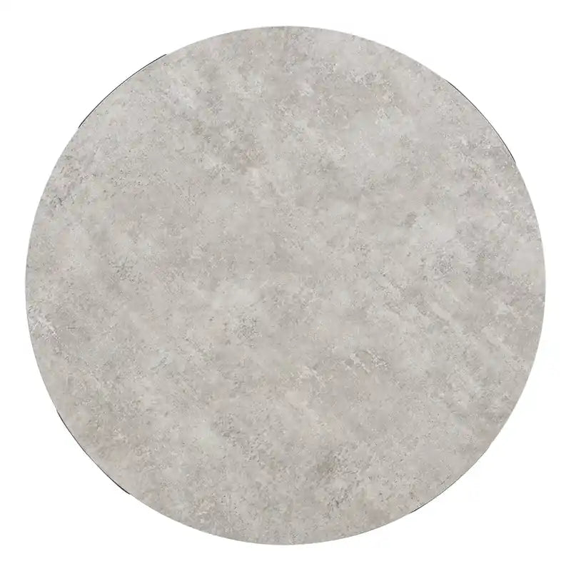 Table basse ronde de 36 po avec tablette et roulettes