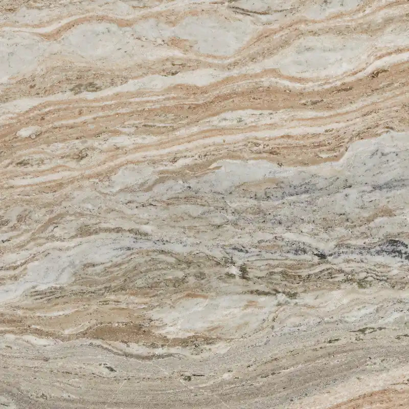 Haydon 36 Modern Coffee Table with Natural Marble - Warm Brown