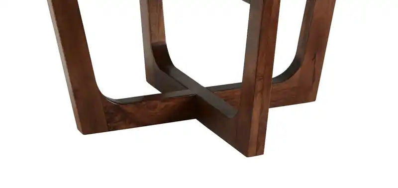 Haydon 36 Modern Coffee Table with Natural Marble - Warm Brown