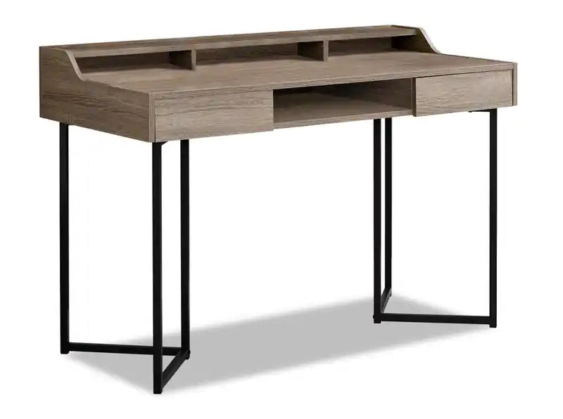 Jena 48 Office Desk with 2-Drawers & Cubbyholes