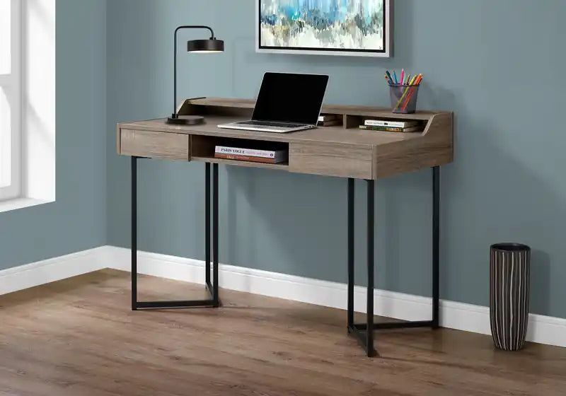 48 Office Desk with 2-Drawers & Cubbyholes