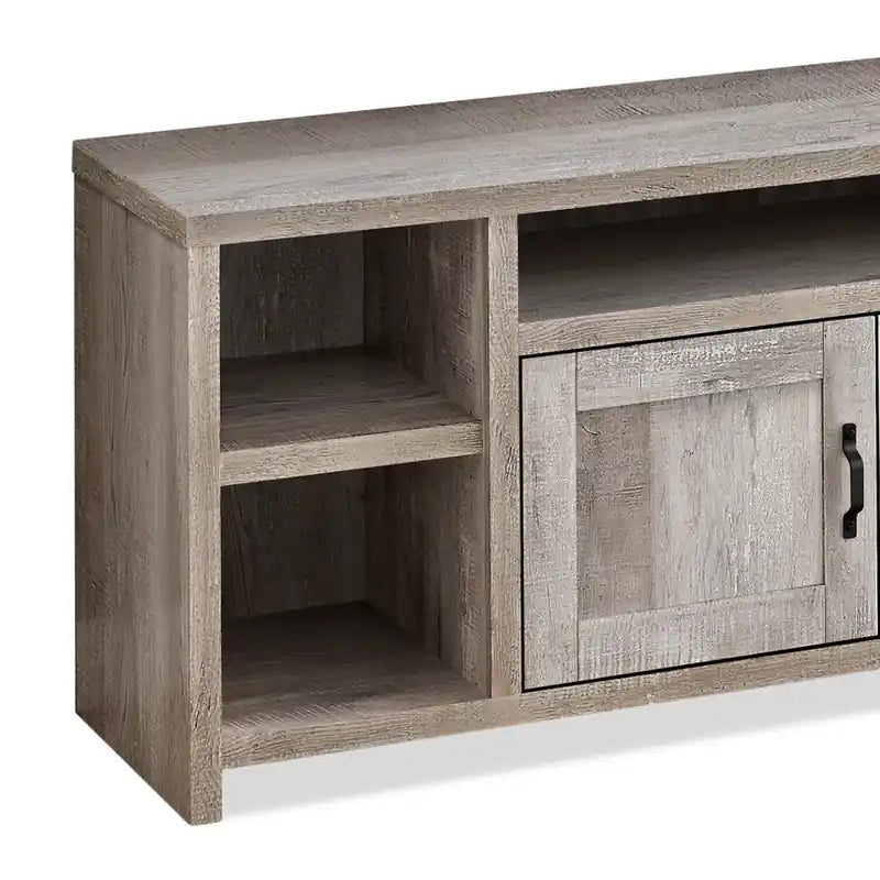 Leland 60 TV Stand with Storage and Cable Management for TVs up to 65- Taupe